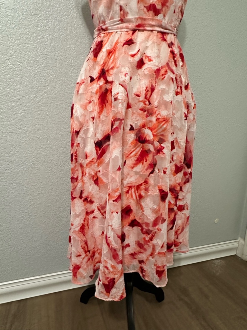 Midi Dress Womens Size 8 Floral Romantic Fairy Whimsical Coquette Feminine Girly - Picture 7 of 16
